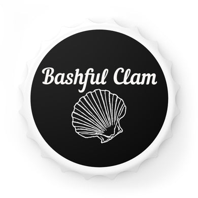 Bashful Clam - Bottle Opener Fridge Magnet