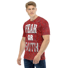 Load image into Gallery viewer, Fear or Faith - AOP Crew Neck T-shirt Short Sleeve