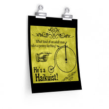 Load image into Gallery viewer, Penny-Farthing Haikuist - Posters in Various Sizes