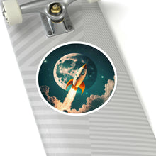 Load image into Gallery viewer, Rocket to Moon - Kiss-Cut Stickers, 4 size options