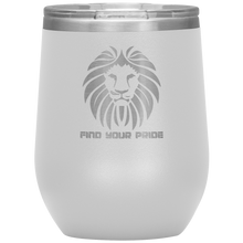 Load image into Gallery viewer, Find Your Pride - Wine Tumbler 12 oz White
