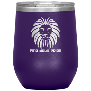 Find Your Pride - Wine Tumbler 12 oz Purple