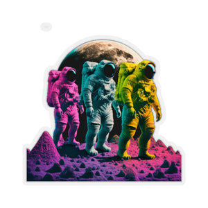 Moon Walk Neon - Kiss-Cut Stickers, 4 size options