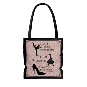 I Walk Through Life in Really Nice Shoes - AOP Tote Bag, 3 size options