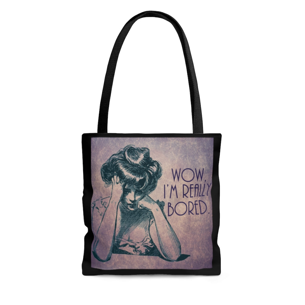Wow I'm Really Bored - AOP Tote Bag, 3 size options