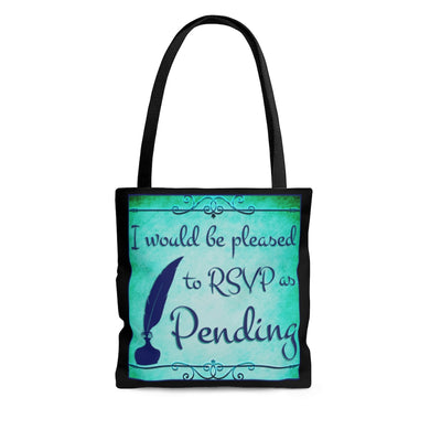 RSVP as Pending - AOP Tote Bag, 3 size options