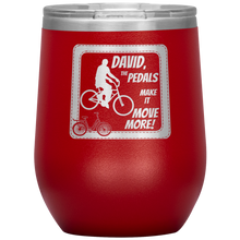 Load image into Gallery viewer, Pedals Make it Move More - Wine Tumbler 12 oz Red