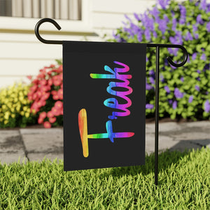 Freak Flag Garden & House Banner Pole Not Included for Pride Month LGBTQIA+ Ally Lawn Ornament in 2 sizes outdoor flag
