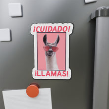 Load image into Gallery viewer, Cuidado Llamas - Kiss-Cut Magnets