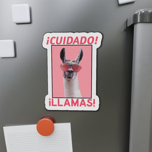 Cuidado Llamas - Kiss-Cut Magnets