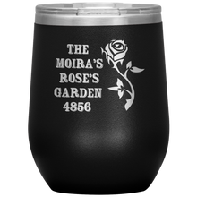 Load image into Gallery viewer, Moira&#39;s Rose&#39;s Garden 4856 - Wine Tumbler 12 oz Black
