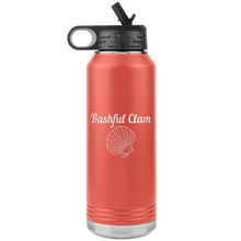 Load image into Gallery viewer, Bashful Clam - Water Bottle, Stainless Steel, 32 oz Tumbler