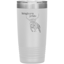 Load image into Gallery viewer, Longhorn Pride - Vacuum Tumbler Reusable Coffee Travel Cup 20 oz