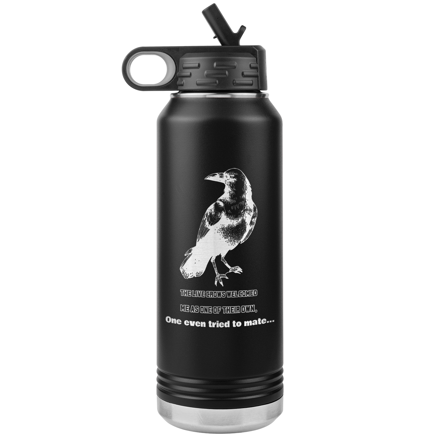 Crows Welcome Moira - Water Bottle, Stainless Steel, 32 oz Tumbler