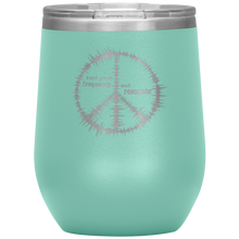 Load image into Gallery viewer, Find Your Frequency - Wine Tumbler 12 oz Teal