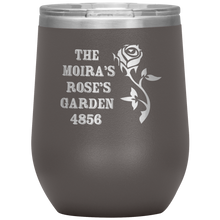 Load image into Gallery viewer, Moira&#39;s Rose&#39;s Garden 4856 - Wine Tumbler 12 oz Pewter