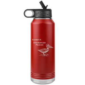 Disgruntled Pelican - Water Bottle, Stainless Steel, 32 oz Tumbler