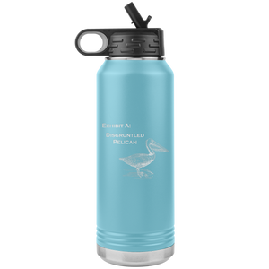 Disgruntled Pelican - Water Bottle, Stainless Steel, 32 oz Tumbler