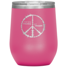 Load image into Gallery viewer, Find Your Frequency - Wine Tumbler 12 oz Pink