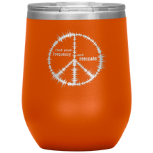 Load image into Gallery viewer, Find Your Frequency - Wine Tumbler 12 oz Orange