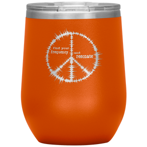 Find Your Frequency - Wine Tumbler 12 oz Orange